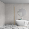 Aqua Vista Oria Cuadra zijwand - 90x200cm - met montageset - voor douchecabine - champagne glas - Geborsteld rvs SW1244429