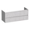 BRAUER Joy Wavy meuble sous-lavabo 120 4 tiroirs softclose - sans poignées - 2 découpes pour siphon - Forest Seashell SW1201339