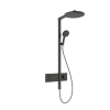Hansgrohe Raindance alive S - showerpipe - 300 - 2jet - thermostaat - geborsteld zwart chroom (antraciet) SW1387918