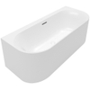 Villeroy & Boch Loop & Friends half - vrijstaand bad - 180x80cm Acryl - Stone White (mat wit) SW762356