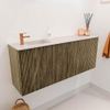 Mondiaz JOYA-DLUX 100cm toiletmeubel - kleur Dusk - Wastafel FAYE positie Links 1 kraangat kleur Meli. SW1425831