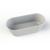 Arcqua Pinto Baignoire îlot 180x80 mat blanc SW643391