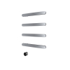 Hotbath &MORE Handdoekradiator - 50x76cm - soft square - 4 stangen - horizontaal - met schakelaar - chroom SW1245810
