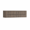 H&R Badmeubelen Juice Wastafelonderkast - 180x45x50cm - afgeronde hoeken - 4 lades - geïntegreerde greep - Tucson oak SW1491638