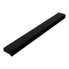 BRAUER Poignée de meuble en applique - 12,8 cm - modèle A - matériau inox - noir mat SW1203259