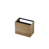 INK Wastafelonderkast - 80x45x65cm - 2 lades - push to open - met rechte opdekfronten - MDF - Ash grey SW493572