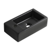 Wiesbaden Rhea M lavabo mural gauche 40 x 22 x 11 cm céramique noir mat SW1172803