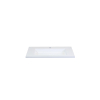 HR Badmeubelen Thin vasque pierre artificielle 80,5x2x45,5cm blanc brillant 1tr SW458026
