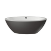 Xenz Britt vrijstaand bad 190x94x60 bicolor wit/antraciet met afvoer/overloopcombinatie wit glans SW380171 Xenz Britt vrijstaand bad 190x94x60 bicolor wit/antraciet met afvoer/overloopcombinatie wit glans SW380171