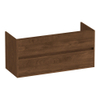 BRAUER Adore Wavy meuble sous-lavabo 120 2 tiroirs softclose - sans poignées - 1 découpe pour siphon - Forest Cacao SW1198524