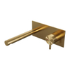 Brauer Gold Edition Robinet de lavabo avec partie encastrable ColdStart et bec droit poignée type S5 laiton Or brossé SW547637 Brauer Gold Edition Robinet de lavabo avec partie encastrable ColdStart et bec droit poignée type S5 laiton Or brossé SW547637