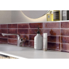 Terravito Giavelo wand- en vloertegel - 6x24.6cm - 8.4mm - Rechthoek - Overig - glans rood - Garnet SW1601900