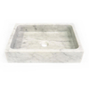 Saniclass Dia Vasque à poser 50x36x11cm Rectangulaire pierre naturelle marbre poli SW728221