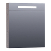 BRAUER Promise Deluxe armoire de toilette - 60x70x15cm - avec éclairage direct 1 porte miroir double face à droite en Driftwood SW499510 BRAUER Promise Deluxe armoire de toilette - 60x70x15cm - avec éclairage direct 1 porte miroir double face à droite en Driftwood SW499510