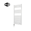 Sanicare HVW Radiateur électrique - 111,8x45cm - 596W - wifi - thermostat - chrome - en bas à gauche - blanc SW1185567