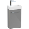 Villeroy & Boch Avento wastafelonderbouwkast 1 deur 34x51.4x20.2cm links crystal grey SW448409 Villeroy & Boch Avento wastafelonderbouwkast 1 deur 34x51.4x20.2cm links crystal grey SW448409