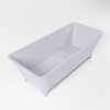 Mondiaz Lundy Baignoire sur pieds 170x75cm Couleur Cale mat Couleur intérieure Gris SW491615 Mondiaz Lundy Baignoire sur pieds 170x75cm Couleur Cale mat Couleur intérieure Gris SW491615