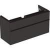 Geberit Smyle Square onderkast - 1184x617x470mm - 2 laden - lava mat (hout) SW417377