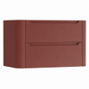H&R Badmeubelen Juice Meuble sous vasque - 100x45x50cm - coins arrondis - 2 tiroirs - poignée intégrée - Terra mat SW1489797