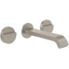 Villeroy & Boch Dawn wastafeluitloop set - zonder pop up afvoergarnituur - Brushed Nickel (rvs) SW974332