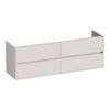 BRAUER Adore meuble sous-lavabo - 160x46x55cm - 4 tiroirs softclose - sans poignée - 2 découpes pour siphon - sable mat SW1198368