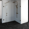 Saniclass Create douchecabine 2-delig 140x100cm profielloos met antikalk en 8mm veiligheidsglas koper SW486747 Saniclass Create douchecabine 2-delig 140x100cm profielloos met antikalk en 8mm veiligheidsglas koper SW486747