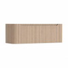 H&R Badmeubelen Juice Wastafelonderkast - 120x45x40cm - afgeronde hoeken - 3D-front - 2 lades - geïntegreerde greep - rockford oak SW1259292