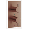 Crosswater MPRO 2 Badkraan - inbouw - verticaal - 2 functies - inclusief inbouwdeel - gecoat geborsteld brons SW1079924