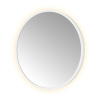 Hotbath &MORE Spiegel in aluminium frame / round - diameter 40cm - inclusief indirect LED - color changing - dimbaar - dottless - met afstandsbediening - mat wit SW1245864