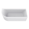 Wiesbaden Zenn baignoire d'angle droite 180 x 80 cm acrylique brillant blanc avec vidage brillant blanc SW1158952