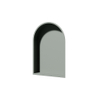 Looox Storage collection Niche encastrable - 32x47x7cm - arcade - vert doux mat SW1444050