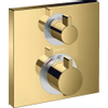 Hansgrohe Ecostat Square - afbouwdeel - voor inbouw - thermostaat - met stop- en omstelkraan - glans goud SW358649
