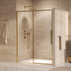 BRAUER Galactic Nisdeur - 160x200 - 2-delig schuif - helder glas - omkeerbaar - incl. glascoating - geborsteld goud PVD SW1580962