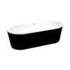 Best Design bad vrijstaand zwart wit 178x80x55cm SW10084 Best Design bad vrijstaand zwart wit 178x80x55cm SW10084