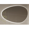 H&R Badmeubelen Organic 2.0 spiegel – organisch – 100x65 cm – indirecte LED rondom – linkeruitvoering – Zilver SW1111408
