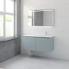 Bruynzeel Matera badmeubelset 56.5x120x50cm 1 kraangat 1 wasbak 4 lades met spiegel met softclose composite fjord groen SW384416 Bruynzeel Matera badmeubelset 56.5x120x50cm 1 kraangat 1 wasbak 4 lades met spiegel met softclose composite fjord groen SW384416