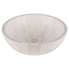Differnz Terrazzo Marmor Vasque à poser 40x20cm rond marbre Blanc brillant SW788032