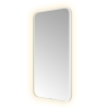 Hotbath &MORE Spiegel - 50x100cm - direct en indirect LED - spiegelverwarming - color changing - dimbaar - met afstandsbediening - mat wit SW1246158