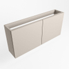 Mondiaz FOWY Meuble sous lave-mains - 110x22x50cm - 2 portes - push to open - softclose - Linen SW1016944