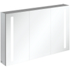 Villeroy & Boch my view 14 My View spiegelkast - met 2 deuren - met geïntegreerde LED verlichting verticaal - 120x75x17.3cm - zilver 1024982