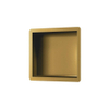 Brauer Gold Edition Niche de salle de bains encastrable 30x30x7.5cm inox avec cadre laiton Or brossé SW547648 Brauer Gold Edition Niche de salle de bains encastrable 30x30x7.5cm inox avec cadre laiton Or brossé SW547648
