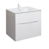 Crosswater Furniture Basin Vergo Wastafel - 60cm - 1 kraangat - marble - white (wit) SW876171