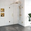 Saniclass Create Douchecabine 2-delig 100x200x80cm profielloos met antikalk en 8mm veiligheidsglas Goud geborsteld SW638725 Saniclass Create Douchecabine 2-delig 100x200x80cm profielloos met antikalk en 8mm veiligheidsglas Goud geborsteld SW638725