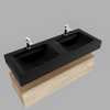 MONDIAZ ALAN 120cm badmeubel onderkast washed oak 1 lade Vrijhangende wastafel cloud dubbel 2 kraangaten kleur urban SW408521 MONDIAZ ALAN 120cm badmeubel onderkast washed oak 1 lade Vrijhangende wastafel cloud dubbel 2 kraangaten kleur urban SW408521