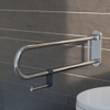 Geesa Comfort & Safety Porte-rouleau de papier toilette pour barre d'appui relevable Chrome SW98297