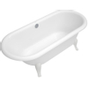 Villeroy en Boch Hommage kunststof duobad quaryl ovaal vrijstaand 177x77x45cm incl. poten wit 1025201 Villeroy en Boch Hommage kunststof duobad quaryl ovaal vrijstaand 177x77x45cm incl. poten wit 1025201