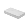 INK Blocq Plateau de lavabo - 40x22x6cm - suspendu - sans découpe - céramique Calacatta mat SW798491