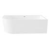 Best design Living semi-libre 180x80x60cm droite acrylique blanc mat SW811986 Best design Living semi-libre 180x80x60cm droite acrylique blanc mat SW811986