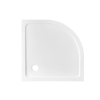 FugaFlow Effieciente Bac à douche Anto - 90x90x4cm - quart de cercle SMC - blanc brillant SW1450274