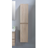 Basic Bella hoge kast 145x30x30cm - 2 deuren - Flat Pack - greeploos - eiken SW538993